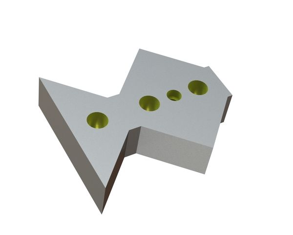 Contre-couteau extérieur 245x210x60, Eco Line, version 130, version B1 pour Untha Untha XR