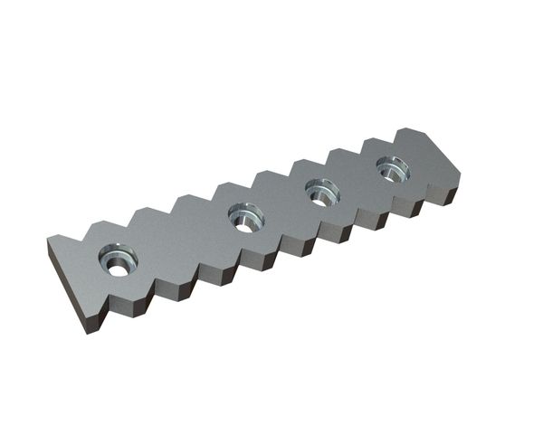 Contre-couteau extérieur 415x95x25 Premium Line, version 40, version X pour Vecoplan 