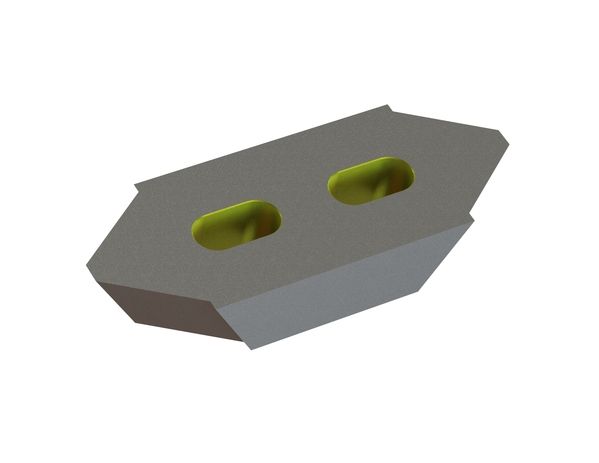 Contre-lame 218x80x40 Eco Line W9-version pour Eldan Recycling Eldan MPR