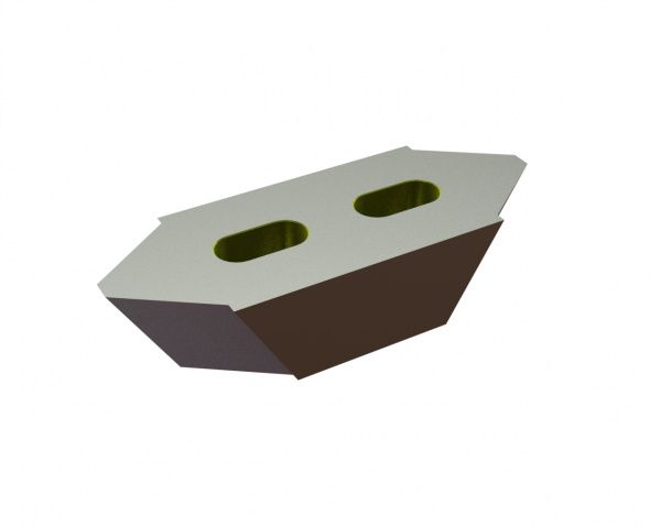 Contre-lame 218x80x50 Eco Line W9-version pour Eldan Recycling Eldan HPG