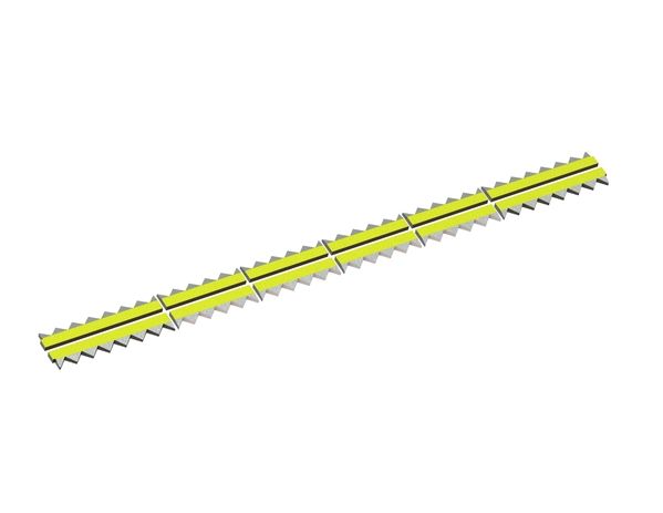 Contre-lame kit de 12 2965x98x28 Eco Line pour Vecoplan 