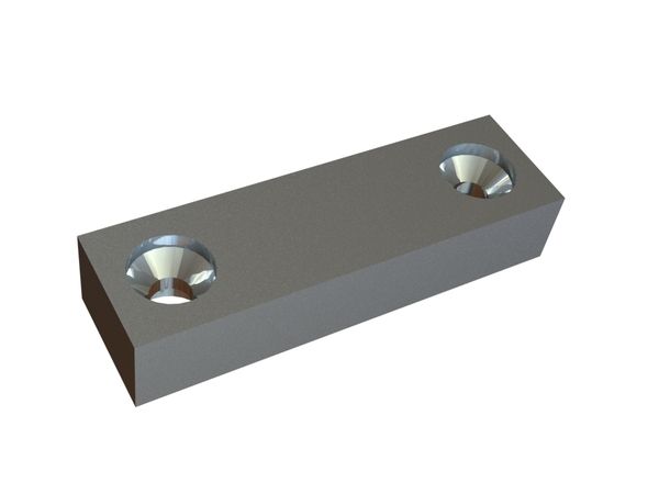 Controcoltello 195x57x38 Premium Line, versione 172, versione X per Weima Maschinenbau GmbH 