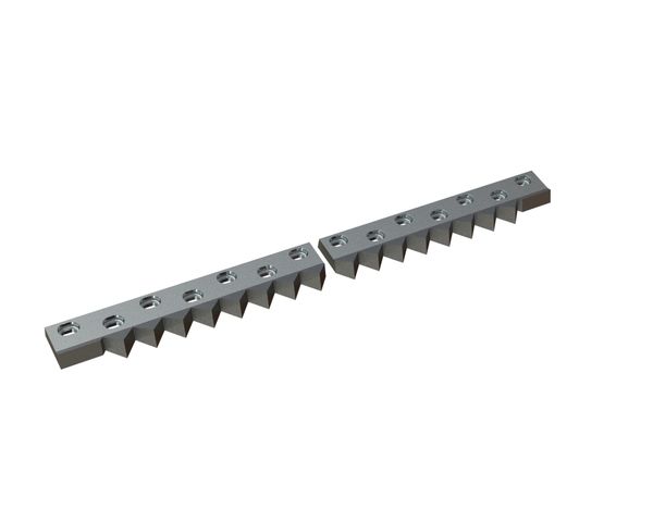 Controcoltello 2 pezzi 973x94x32 Premium Line, versione 40, versione B1 per Zeno Zerkleinerungsmaschinen 