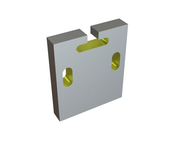 Controcoltello 200x235x38 Eco Line, versione X per Artech Recyclingtechnik GmbH 