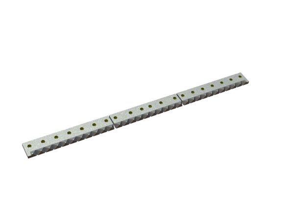 Controcoltello 2051x129x27/39 Eco Line, in 3 pezzi, 20 fori svasati, versione X per Vecoplan Vecoplan VAZ 220/200