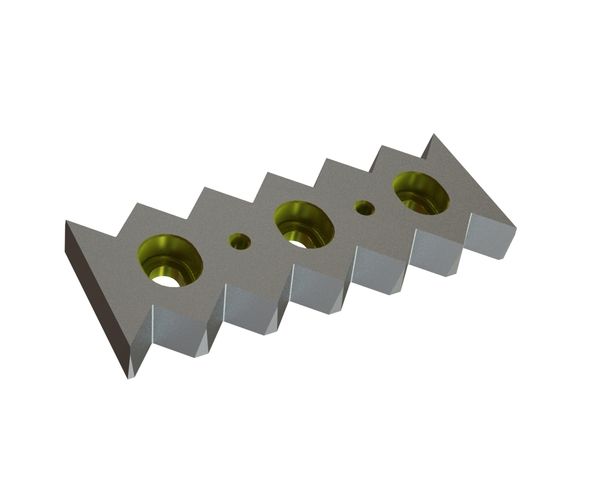 Controcoltello 257x96x28 Eco Line, versione 40, versione X per Vecoplan Vecoplan VAZ 1300