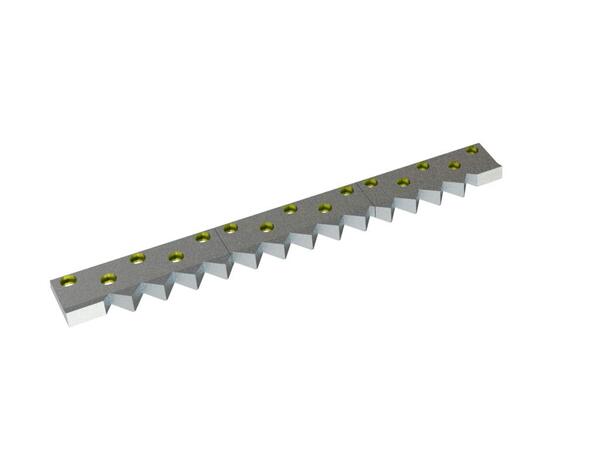 Controcoltello 3 pezzi 1394x156x45/30 Eco Line, versione 70, versione B1 per Zeno Zerkleinerungsmaschinen 