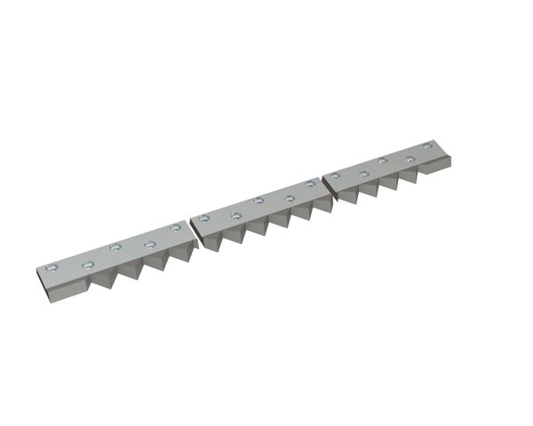 Controcoltello 3 pezzi 1595x156x46/30 Premium Line, versione 70, versione W9 per Zeno Zerkleinerungsmaschinen 