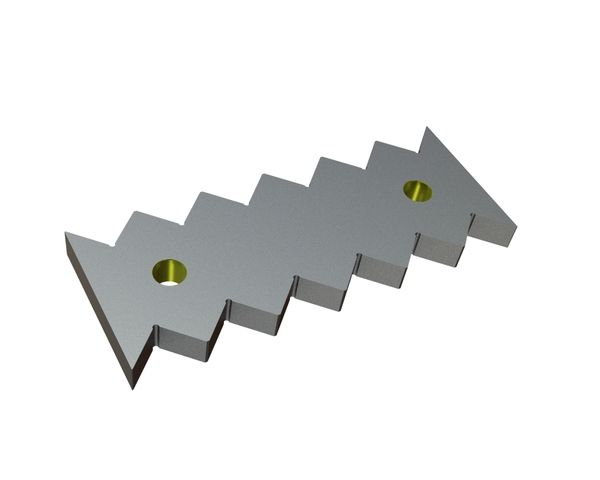 Controcoltello 345x136x27, Eco Line, versione 43, versione W9 per Lindner Recyclingtech Lindner Universo