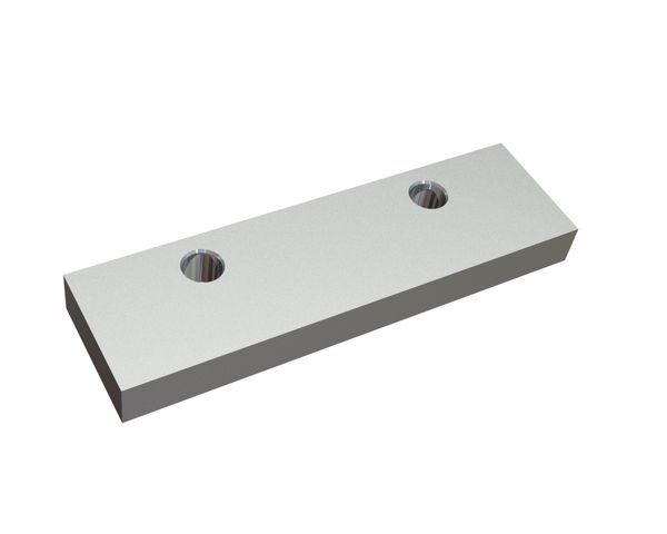 Controcoltello 390x110x38 PremiumCut, 2 fori di centraggio, versione X per Artech Recyclingtechnik GmbH 