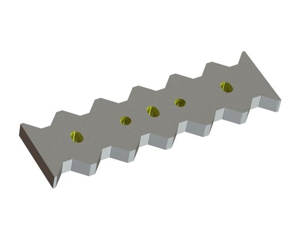 Controcoltello 414x117x28 Eco Line, versione 60, versione X per Vecoplan 