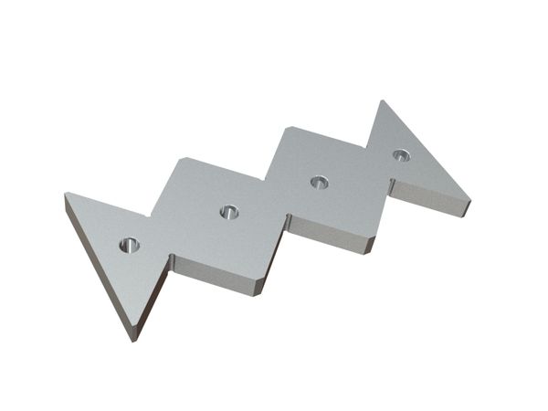 Controcoltello, 453x200x32, Premium Line, versione 117, versione W8 per Lindner Recyclingtech 