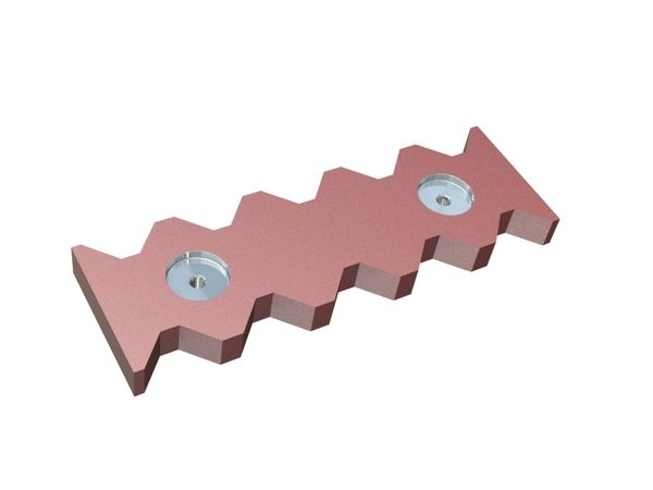 Controcoltello 476x155x38, Hardox, versione 80 per Vecoplan Vecoplan VEZ