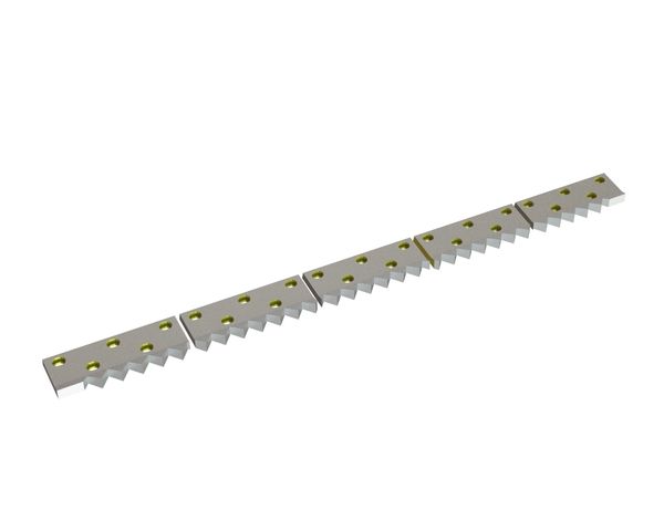 Controcoltello 5 pezzi 2494x177x43/31 Eco Line, versione 60, versione X per Zeno Zerkleinerungsmaschinen 