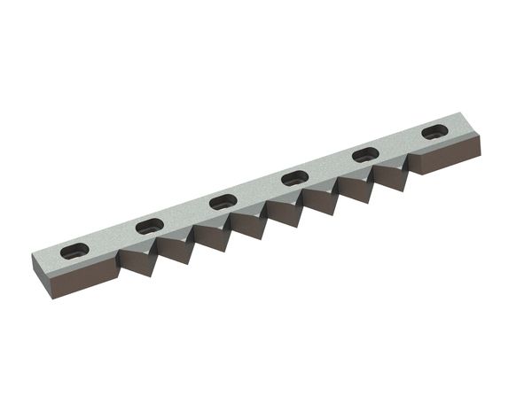 Controcoltello 595x73x28 PremiumCut, versione 40, versione W per Zeno Zerkleinerungsmaschinen 