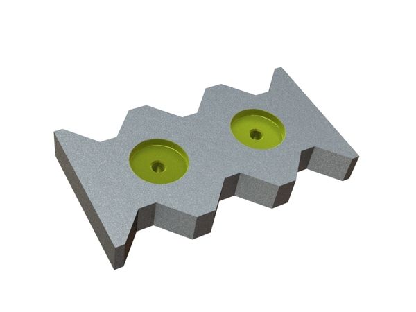 Controcoltello centrale 285x155x38 Eco Line, versione 80, versione W9 per Vecoplan Vecoplan VEZ