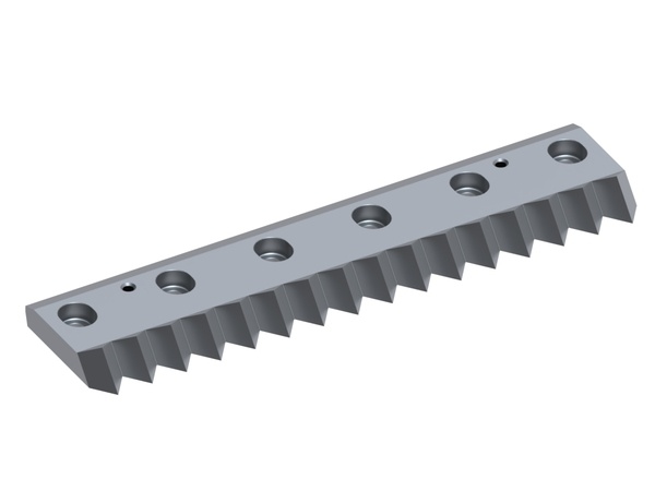 Controcoltello centrale 559x135x34 Premium Line, versione 40, versione X per Vecoplan 