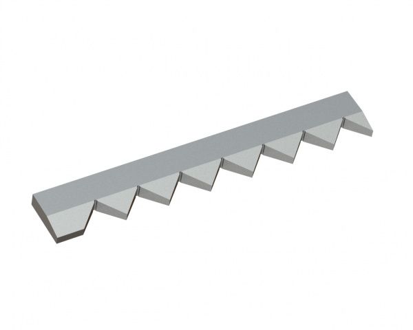 Controcoltello destro 655x98x28 Premium Line, versione 80, versione X per Vecoplan Vecoplan VNZ 210
