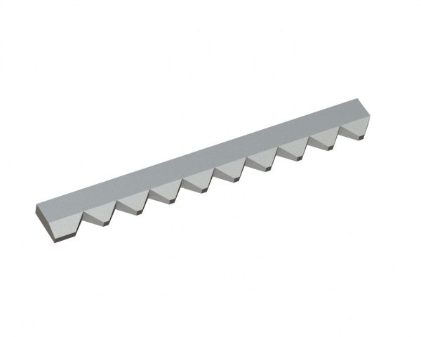 Controcoltello destro 677x76x25 Premium Line, versione 60, versione W9 per Vecoplan 