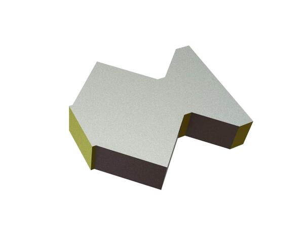 Controcoltello esterno 215x200x50 Eco Line, versione 110, versione W9 per Untha Untha XR