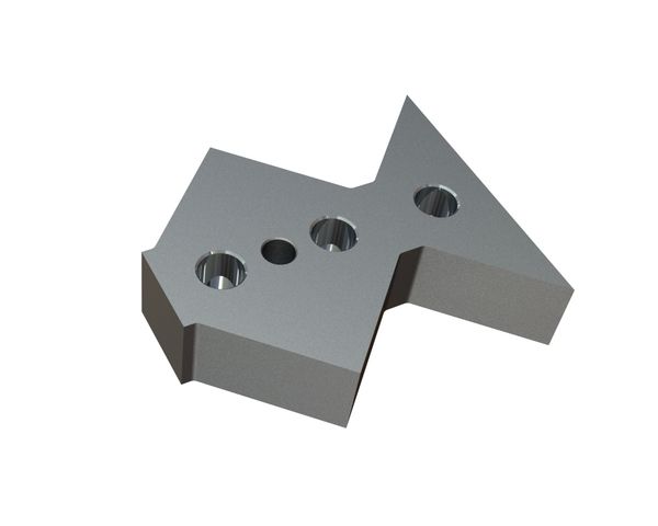 Controcoltello esterno 245x210x60 Premium Line, versione 130, versione B1 per Untha Untha XR 2000