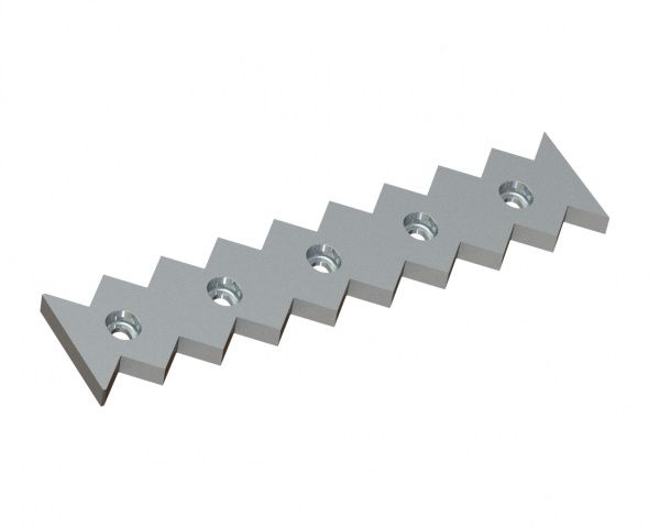 Controcoltello esterno 578x131x25 Premium Line, versione 60, versione X per Vecoplan 