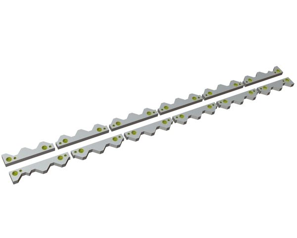 Controcoltello in 12 pezzi 2x2078x75x29 Eco Line, versione 110, versione X per Vecoplan Vecoplan VVZ