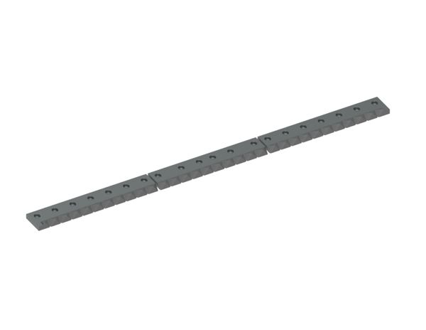 Controcoltello in 3 pezzi 2051x129x39 Premium Line, versione 60, versione X per Vecoplan 