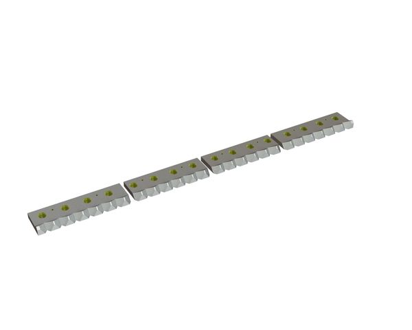 Controcoltello in 4 pezzi 1596x135x40 Eco Line, versione 60, versione X per Vecoplan Vecoplan VAZ 1600