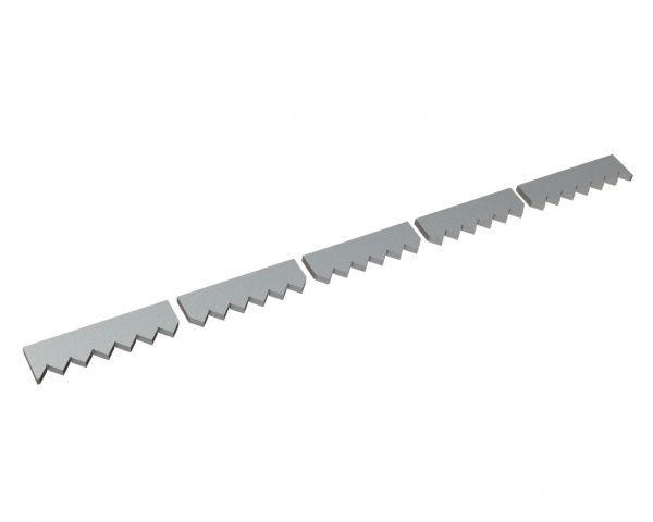 Controcoltello in 5 pezzi 1993x115x25 Premium Line, versione 60, versione B2 per Vecoplan Vecoplan VAZ