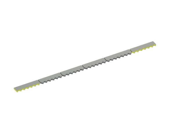 Controcoltello in 6 pezzi 2484x115x25 Eco Line, versione 60, versione X per Vecoplan 