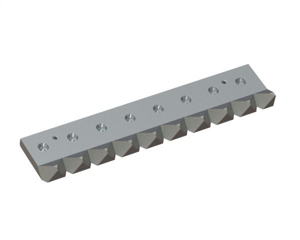 Controcoltello sinistro 650x131x39 Premium Line, versione 60, versione B1 per Vecoplan 