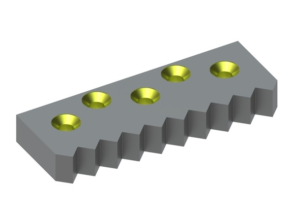Controlama centrale 350x125x45 Eco Line 5 foro svasato, X-variazione 