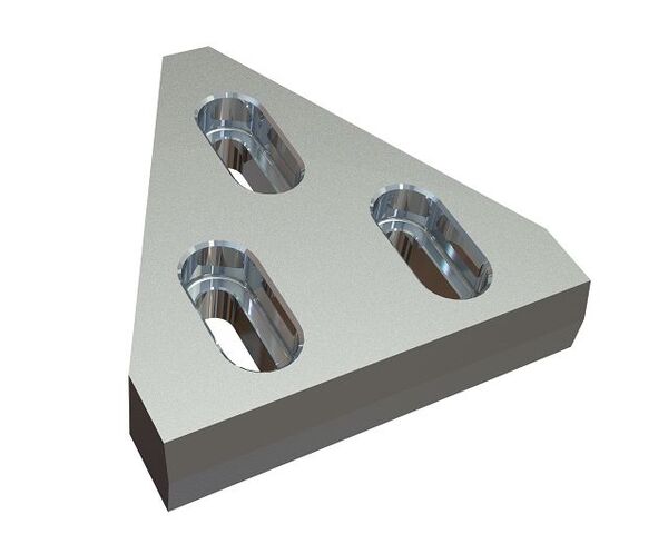 Controlama centro 245x233x50, Premium Line, 3 asole, versione W8 per Eldan Recycling Eldan Super Chopper SC 1412