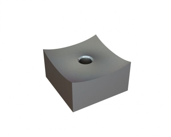 Corona de corte 70x70x40, con radio cóncavo, Primus Line, rosca M16, versión X 