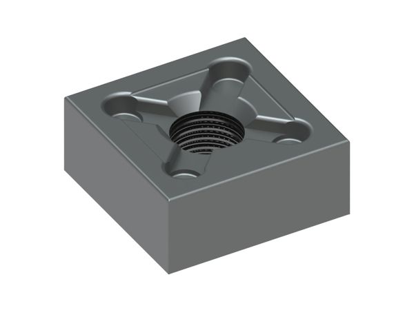 Corona di taglio 108x108x41, Premium Line, filettatura M36x2, versione B2 