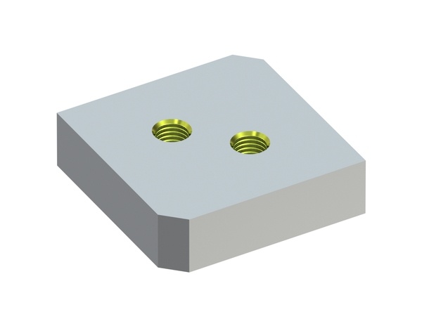 Corona di taglio 140x140x40, Eco Line, 2x filettatura M24, versione X per Vecoplan Vecoplan VVZ