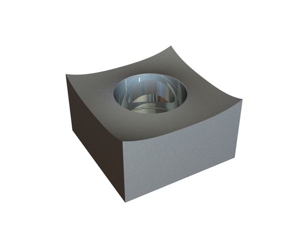 Corona di taglio 35x35x20 Premium Line, foro svasato, versione X 
