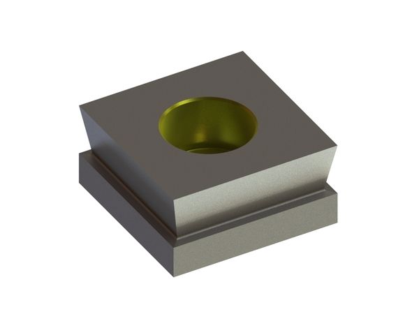 Corona di taglio piatta 40x40x20 Eco Line, versione 40, tagliente 12x80° per Zeno Zerkleinerungsmaschinen 