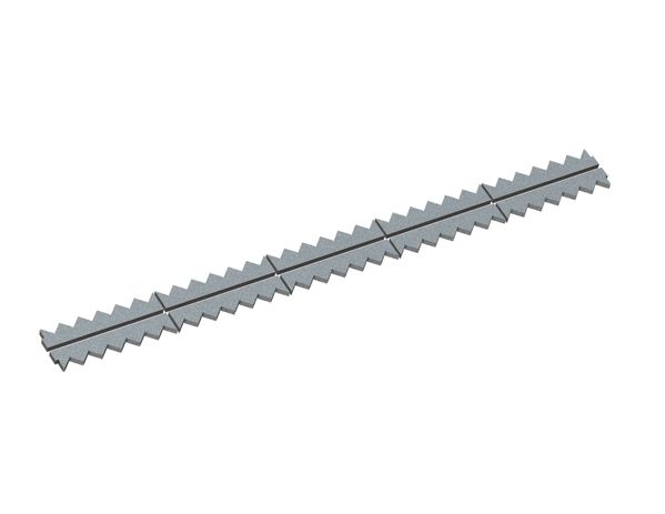 Counter knife 10-part, Creusabro, version 80 for Vecoplan 