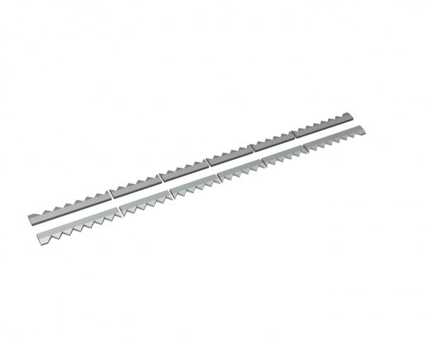 Counter knife 12-piece 3036x98x28 Premium Line, version 80, with chamfer, X version for Vecoplan LLC (Retech) Vecoplan VVZ 300