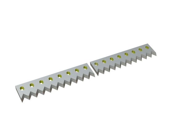 Counter knife 2-part 1280x154x25, Eco Line, version 40, B1 version, 16 slotted holes for Vecoplan LLC (Retech) Vecoplan VAZ 145/135 (Retech RG 52)