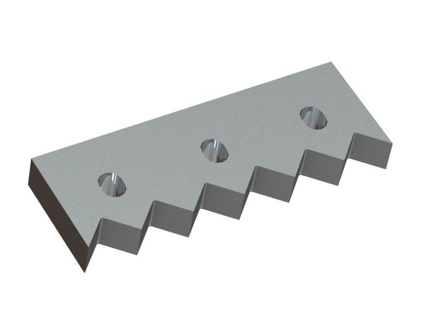 Counter knife 254x90x29, Premium Line, 3 slotted holes, X version 