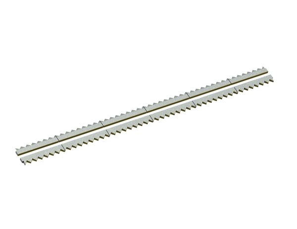 Counter knife 2x6-piece 2965x87x28 Eco Line, version 60, X version for Vecoplan LLC (Retech) 