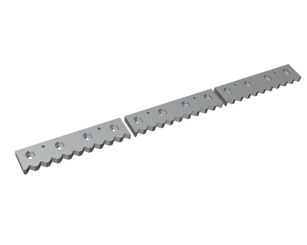 Counter knife 3-parts 1298x96x28 Premium Line for Vecoplan LLC (Retech) Vecoplan VAZ 1300