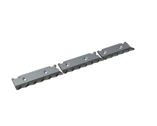 Counter knife 3-parts 967x123x40 Premium Line for WEIMA America Inc. Weima WLK 10