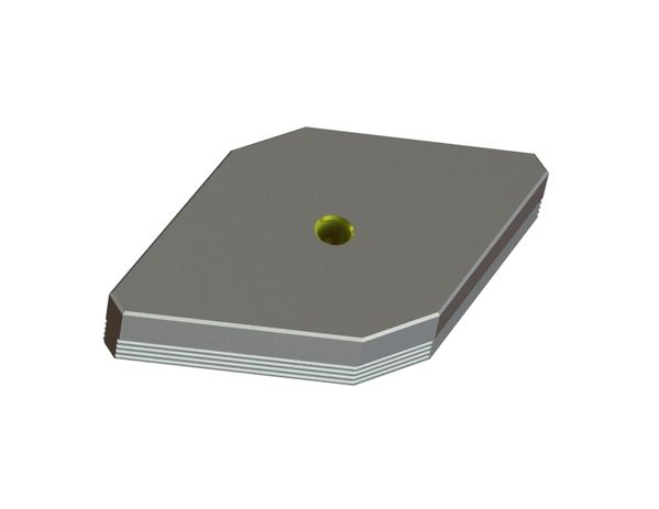 Counter knife 336x188x68 StandardCut, X version for Meccanica Molinari 