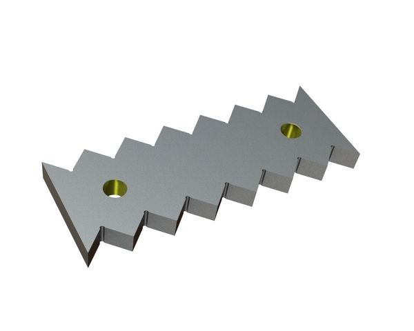 Counter knife 345x129x27 Eco Line for Lindner Recyclingtech Lindner Universo