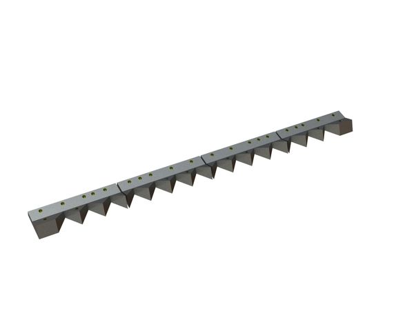 Counter knife 4-parts 2360x193x78/39 Eco Line version 120, B1-version for Zeno Zerkleinerungsmaschinen 