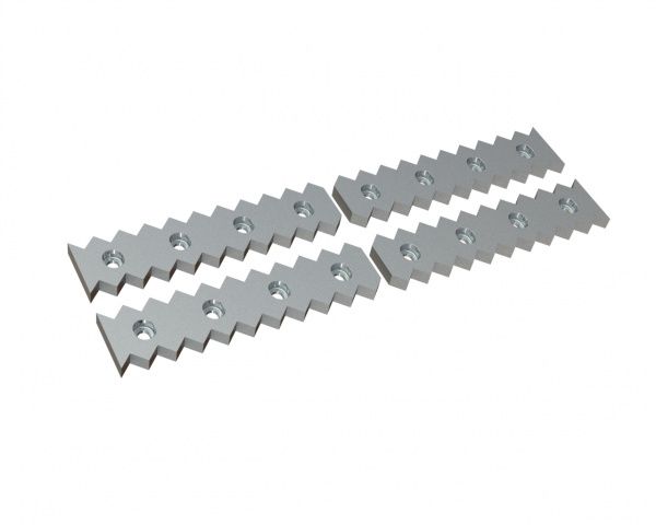 Counter knife 4-piece 1796x110x25, Premium Line, version 40, 16 slotted holes 18x24/32x38, X version for Vecoplan LLC (Retech) Vecoplan VAZ 1800